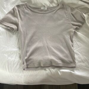Brandy Melville Purple Beige Ashlyn Top